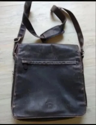 Bolso bandolera marrón de chico