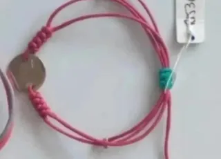 Pulseras de plata y cordón