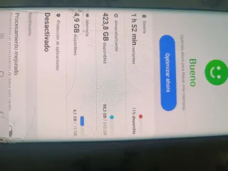 Teléfono Móvil Dorado y Multicolor