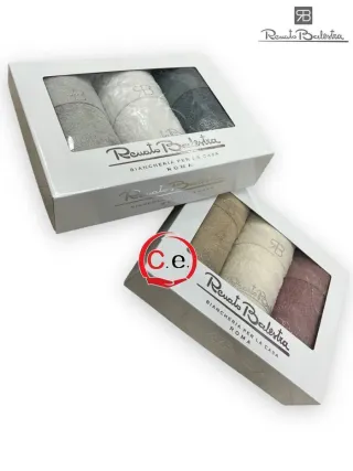 Set Asciugamani 3 Viso + 3 Ospiti Cotone
