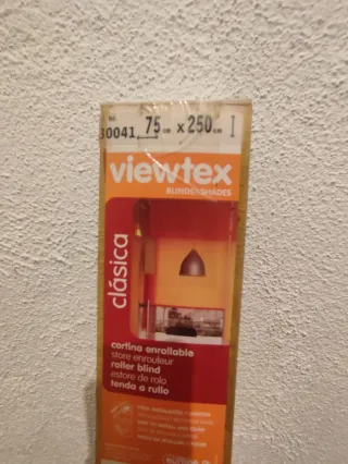 Cortina enrollable Viewtex naranja 75x250