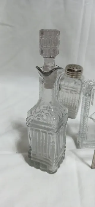 Juego Aceitero Vinagrero Pimentero Salero