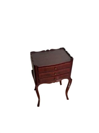 Mesita de noche francesa antigua cerezo