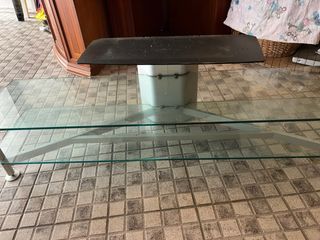 Móvel TV Vidro Inox