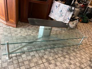 Móvel TV Vidro Inox