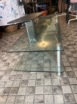 Móvel TV Vidro Inox