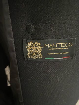 Abrigo Lana Zara Negro Talla M