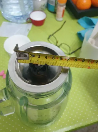 Vaso de licuadora de vidrio