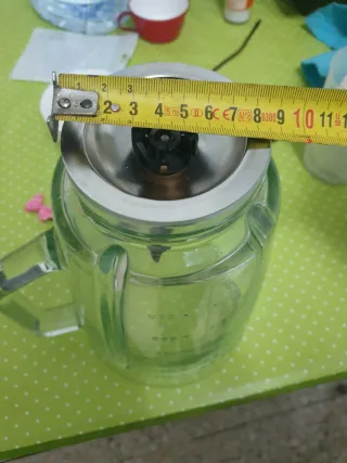 Vaso de licuadora de vidrio