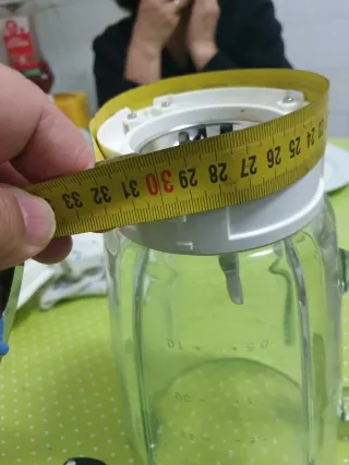 Vaso de licuadora de vidrio