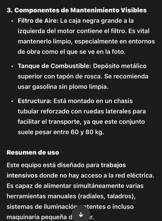 Generador Honda GX270 9.0 HP