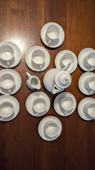 Servizio da tè in porcellana da 12 persone