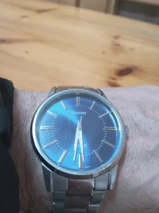 Reloj Casio Correa Acero Azul  Telefono 722127401