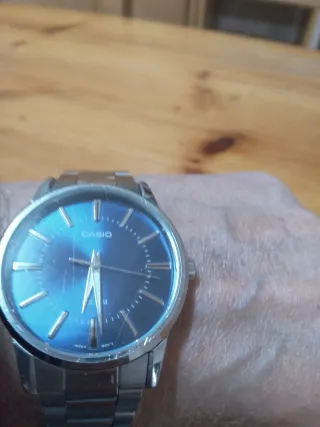 Reloj Casio Correa Acero Azul  Telefono 722127401