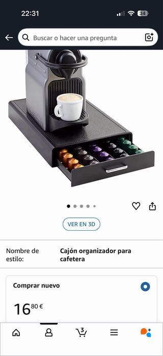 Cafetera Philips L'OR Barista + Organizador gratis