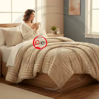 Coperta in velluto cinigliato