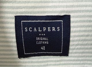 Camisa Scalpers Rayas Verde Talla 40