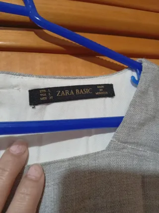 Vestido ZARA gris talla M