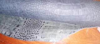 Retal piel con textura cocodrilo