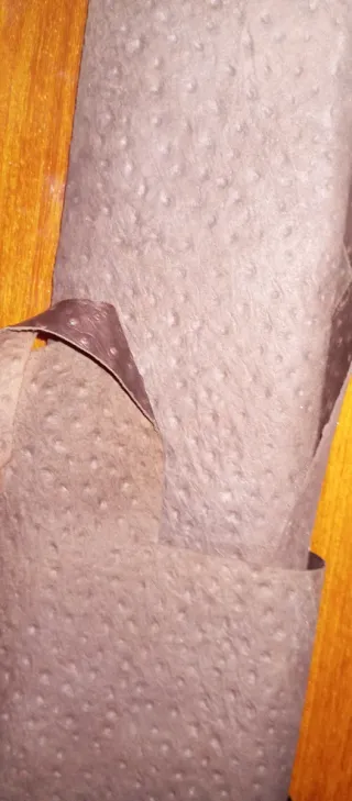 Retal piel marrón chocolate