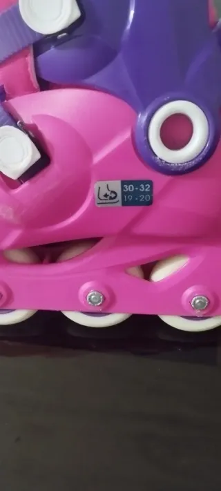 Patines Infantiles Niña Ajustables Rosa/Morado