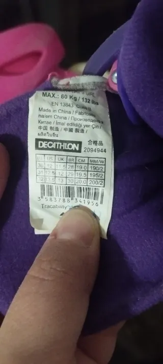 Patines Infantiles Niña Ajustables Rosa/Morado