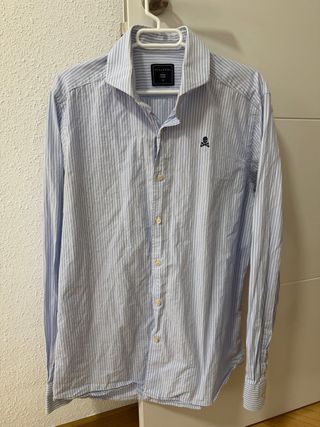 Camisa Scalpers Rayas Azul Talla 41