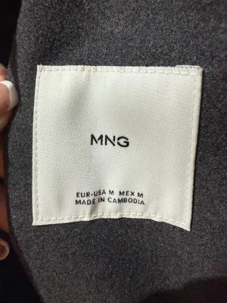 Abrigo lana capucha hombre azul/Marino