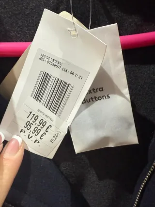 Abrigo lana capucha hombre azul/Marino