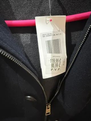 Abrigo lana capucha hombre azul/Marino