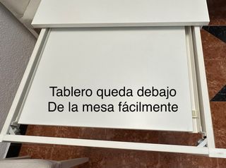 Mesa Comedor Ikea VIHALS Blanca Extensible 120
