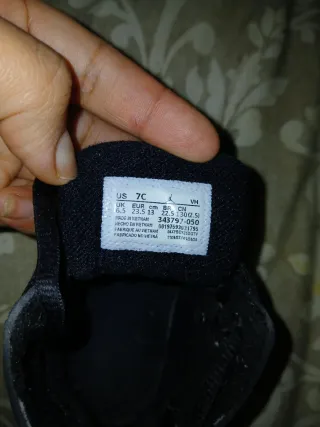 Zapatillas Jordan de Niño Negro Talla 23.5