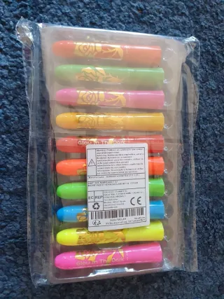 Pintura Facial Neón UV 10 Colores