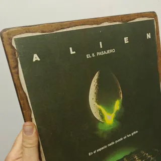 Póster Alien de Ridley Scott en Madera