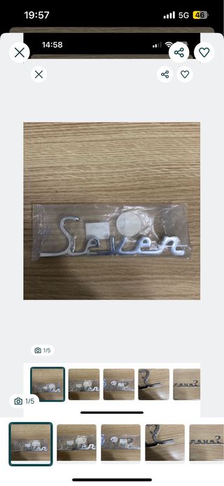 Símbolo Seven Novo Cromado