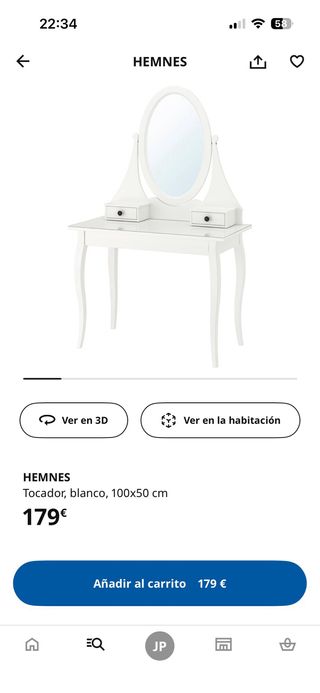 Tocador Blanco Ikea con Luces LED