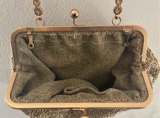 Borsetta beige e oro