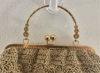 Borsetta beige e oro