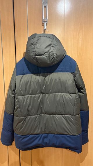 Abrigo plumífero Silbon azul y verde