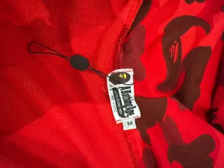 Chaqueta Bape Camuflaje Roja Talla M Auténtica