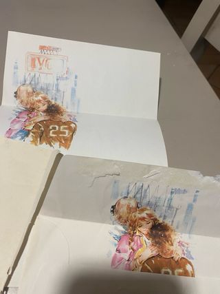 Carta da lettera vintage con disegni uccelli