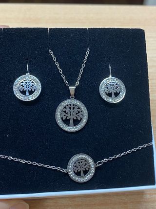 Set Gioielleria Acciaio Albero della Vita