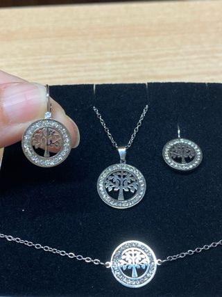 Set Gioielleria Acciaio Albero della Vita