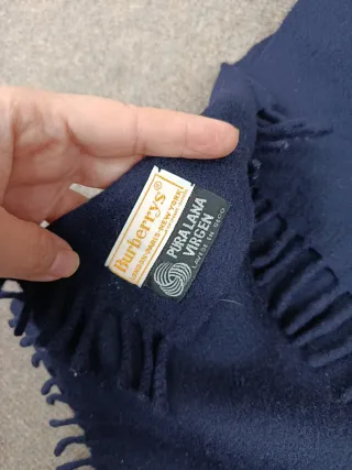 Bufanda Burberry Azul Plata