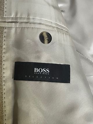 Traje Hugo Boss Beige Rayas
