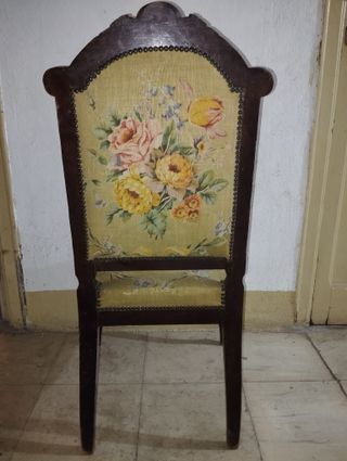 Pareja de sillas antiguas (siglo XIX) para tapizar