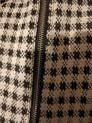 Minifalda cuadros blanco y negro