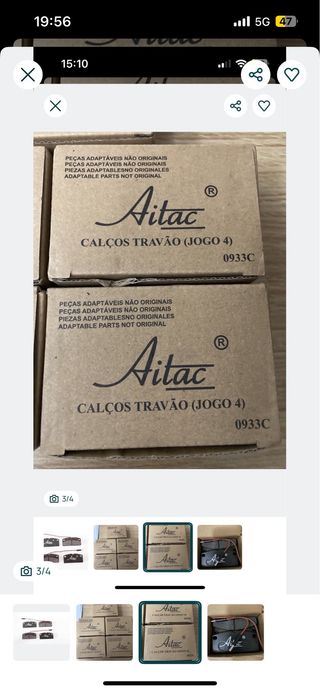 Calços Pastilhas Travão Aitac