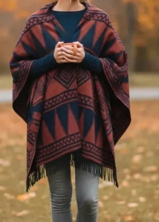 Mantella Intrend fantasia geometrica