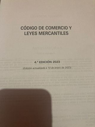 Código de comercio y leyes mercantiles